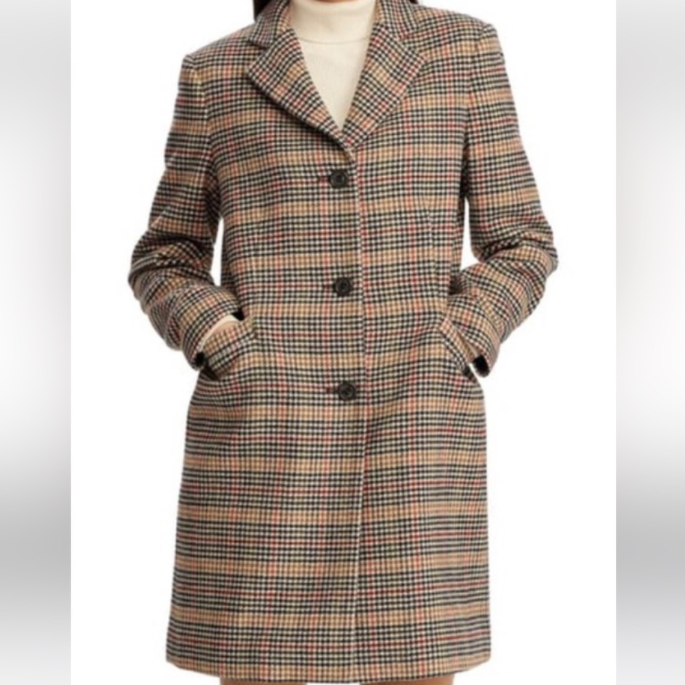NWT Ralph Lauren Sienna Plaid Wool Jacket Size 4 Women’s MSRP $220